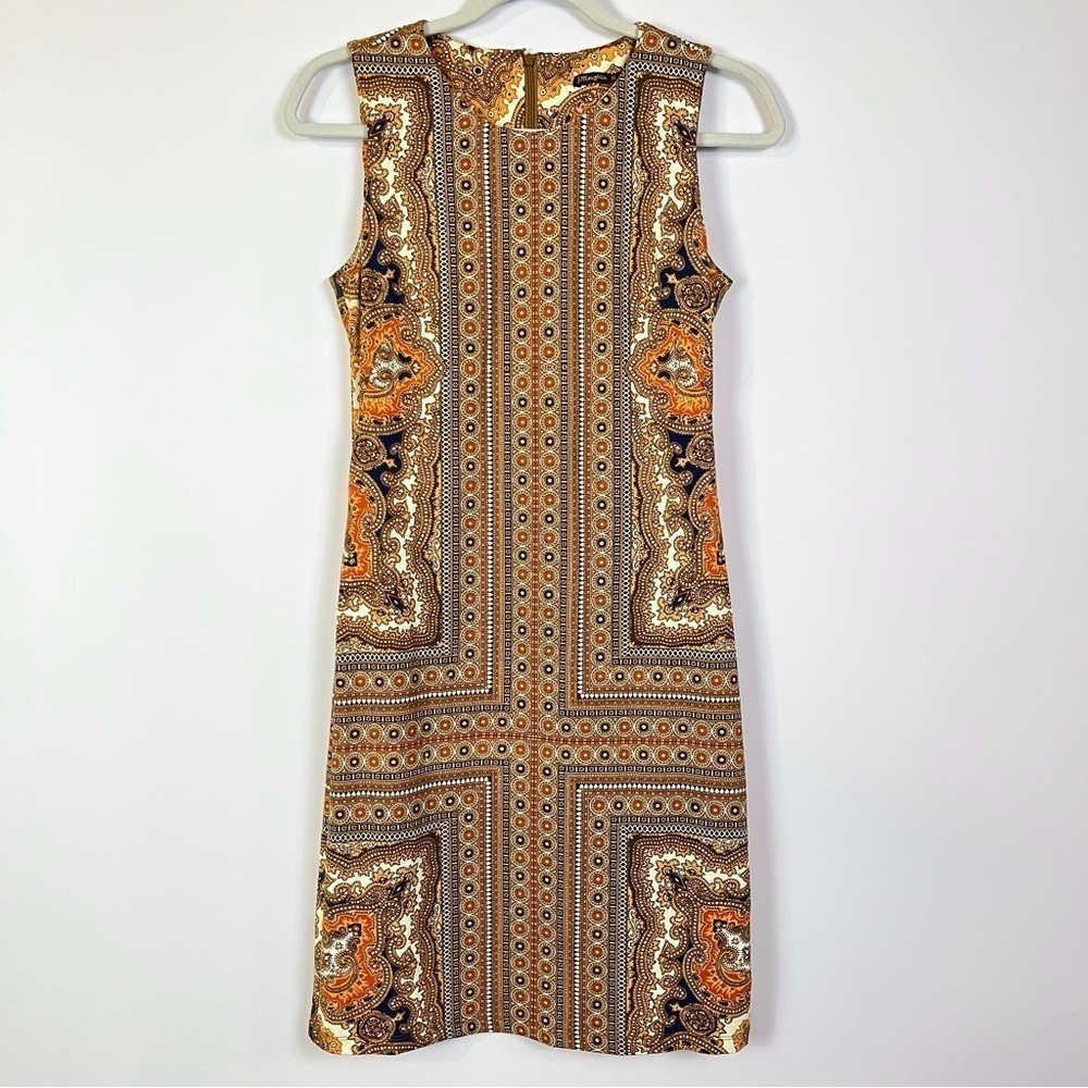 J. McLaughlin Catalina Cloth Bohemian Sleeveless Dress Paisley Print